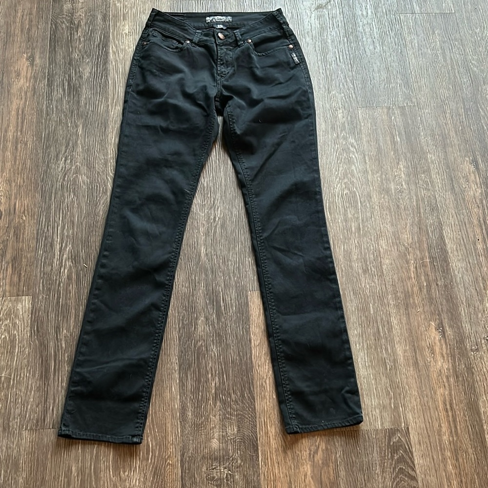 Women’s Silver Suki Slim Black Jeans Sz 28/33